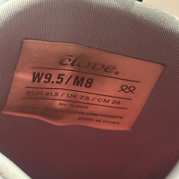 Clove Women Gray Orange Lace Sneakers Nursing Athletic Support‎ Shoes W 9.5 M 8 - Picture 6 of 9